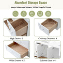 Shaker Free Standing Bathroom Vanity Cabinet & Sink, Soft Close Drawers, Soft Close Doors by HouseOfZazla