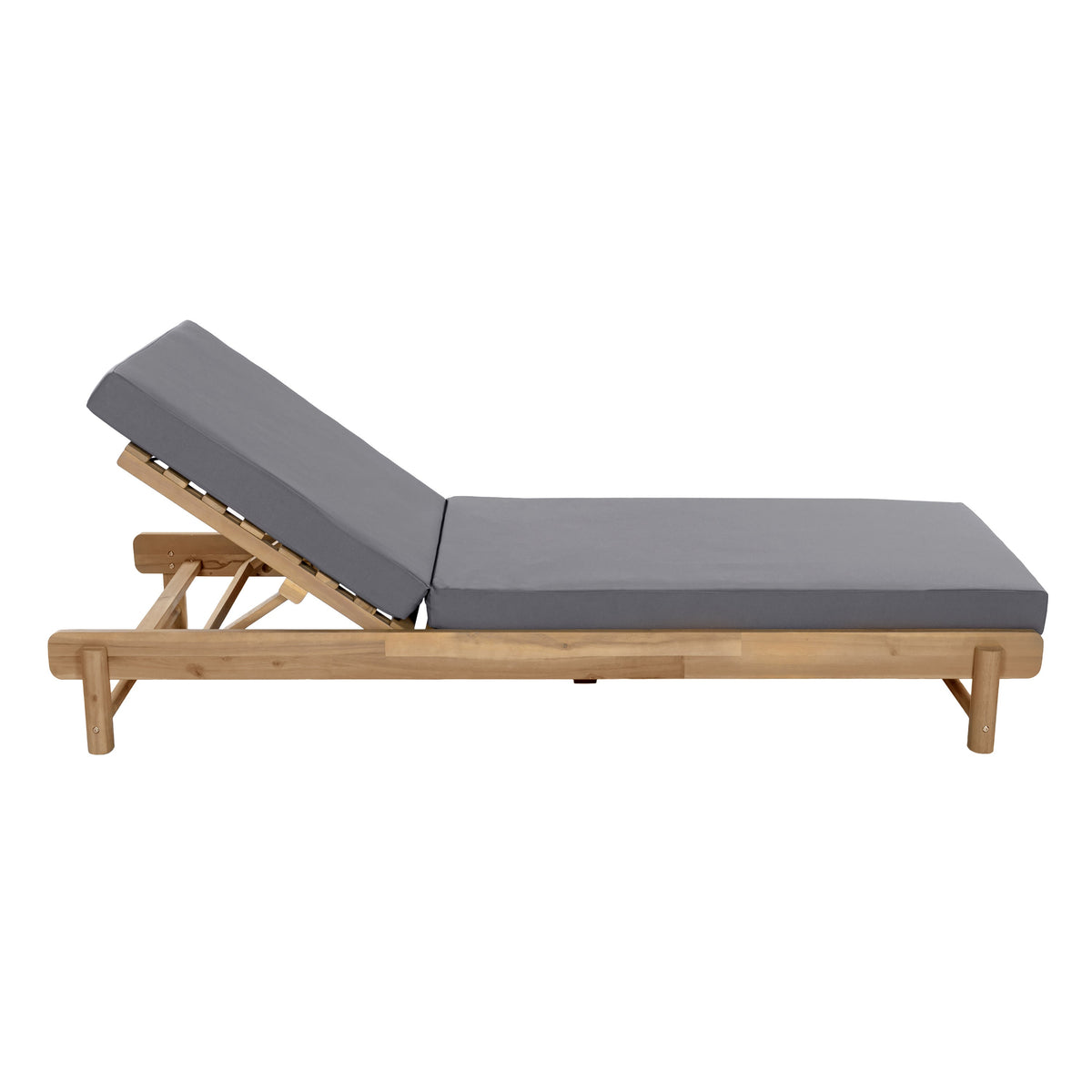Light Teak Acacia Wood Chaise Lounge Set, photo 10 of 10