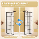 Framed Glass Shower Screen - Matte Black by HouseOfZazla