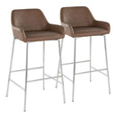 Daniella - Contemporary Fixed Height Barstool (Set of 2) by HouseOfZazla