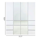 Elise - Modular Closet System With Mirror And Customizable Storage - White
