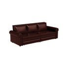 3 In 1 Convertible Sleeper Sofa With Nailhead Trim & Rolled Arm by HouseOfZazla