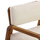 Outdoor Acacia Wood Armchair with Weather-Resistant Cushions by HouseOfZazla