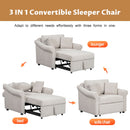 Convertible Sleeper Chair With Adjustable Backrest by HouseOfZazla