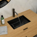 Modern Ceramic Undermount Bathroom Sink With Overflow, High Quality by HouseOfZazla