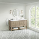 James Martin Breckenridge 60" Single Bathroom Vanity, Whitewashed Oak