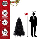 The 6-Foot Pre-Lit Black Christmas Tree