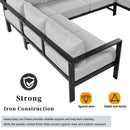 U_Style U-Shaped Outdoor Sectional Sofa Set