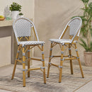 Outdoor PE Rattan French Barstool Set by HouseOfZazla
