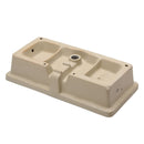 Modern Rectangular Undermount Bathroom Sink With Overflow Ceramic by HouseOfZazla