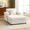 Fabric Sofa Bed With Cupholders And USB Charging Ports Chair For Living Room by Unique Piece Furniture