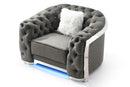 Sophisticated Accent Chair - Gray by HouseOfZazla