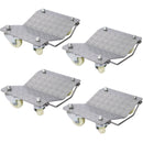 Heavy Duty Car Dolly Set, 6000Lbs Capacity, Metal Construction - Gray by HouseOfZazla