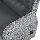 Outdoor Furniture Set Patio Rattan with Recliners and Tables