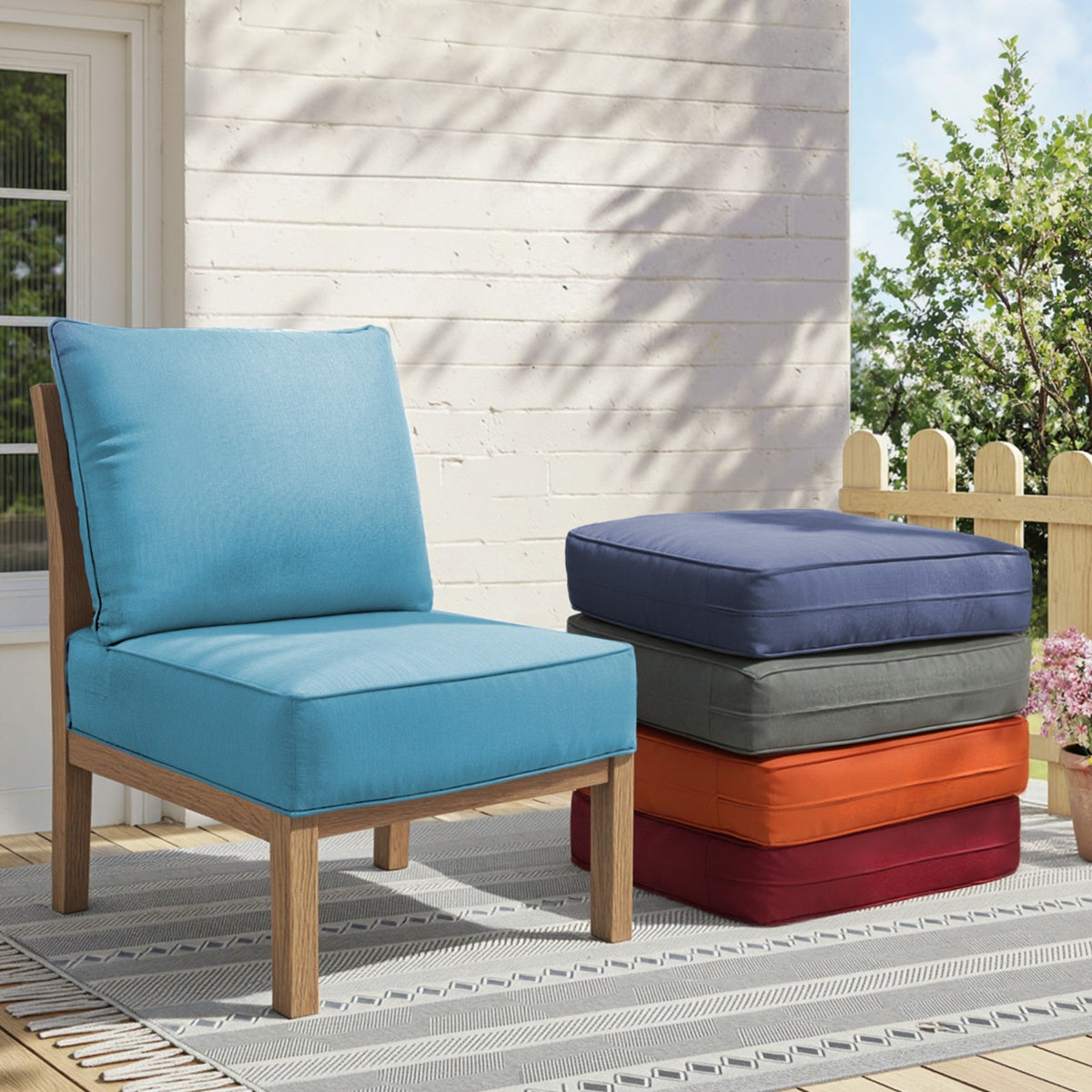 Waterproof Outdoor Cushion Set - 6" Thick, photo 4 of 7