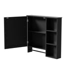 Wall Mounted Bathroom Storage Cabinet, Medicine Cabinets With Large Mirror Door, Adjustable Shelves And Three Open Storage Levels(Not Include Bathroom Vanity) by HouseOfZazla