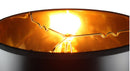 14"W x 10"H Black Parchment Gold-Lined Drum Lampshade