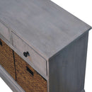 Basket Storage Cabinet - Gray Ash by Unique Piece Furniture
