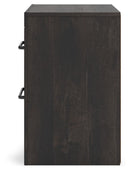 Hollivern - Two Drawer Night Stand - Dark Gray