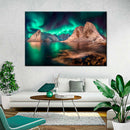 Swirling Moskenes Aurora Wall Art