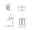 Darwin - Deluxe Laundry Cabinet With Pull-Out Faucet And Stainless Steel Sink by HouseOfZazla