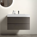 Alice - Bathroom Vanity With Sink, Large Storage Wall Mounted Floating Bathroom Vanity For Modern Bathroom, One-Piece Sink Basin Without Drain And Faucet by HouseOfZazla