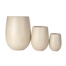 U_STYLE Lightweight Round MGO Outdoor Planter Set - 3 Sizes by HouseOfZazla