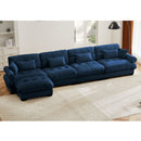 Super Comfort Oversized Modular Sectional Sofa With Movable Ottoman by HouseOfZazla
