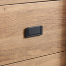 5 Drawers Dresser with Sliding Barn Door