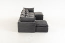 129.8" Width Cloud Couch Oversized Modular Sectional Sofa