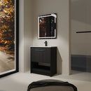 Modern Bathroom Vanity With Ceramic Sink, Freestanding Cabinet, Soft Closing Doors by HouseOfZazla