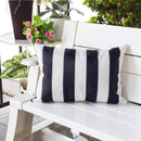 Horizon - Stripe Pillow Outdoor & Indoor - Black by Unique Piece Furniture