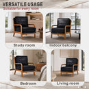 Foil Fabric Wood Armchair