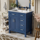 Modern Bathroom Vanity With Sink, Storage Cabinet, Soft Close Doors, Deep & Standard Drawers by HouseOfZazla