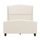Platform Bed Frame With Tall Headboard And High Footboard by HouseOfZazla