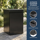 Black Single-door Storage Locker Outdoor Kitchen Islands by HouseOfZazla