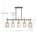 Modern Farmhouse 5-Light Dining Room Chandelier