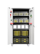 Garage Storage Cabinets with Locking Doors and 4 Adjustable Shelves