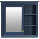 30" x 28" Medicine Cabinet, Wall Mounted Bathroom Storage Cabinet, Modern Bathroom Wall Cabinet with Mirror,Medicine Cabinet, Mirror Cabinet with 3 Open Shelves (Not Include Bathroom Vanity)