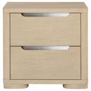 Mirador - 2 Drawer Nightstand Bedside Table - Natural