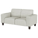 Xana - Track Arm Tufted Loveseat - Greige by HouseOfZazla