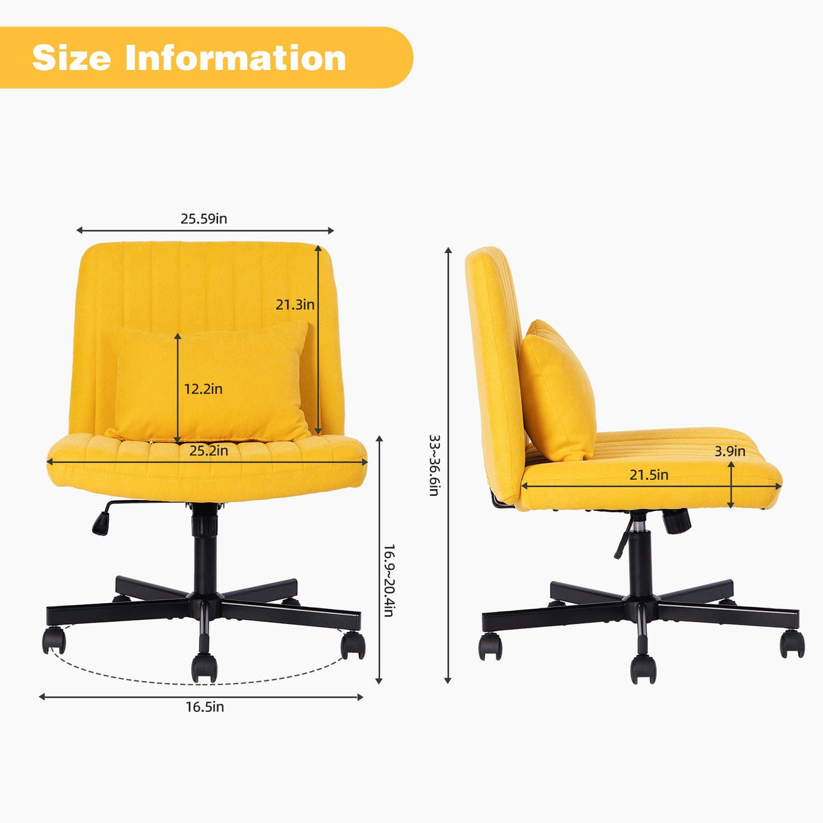 Criss Cross Office Chair With Adjustable Height, Ergonomic Design, photo 33 of 35