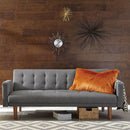 Mohawk - Tufted Back Sofa Bed - Gray by HouseOfZazla