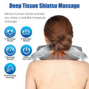 2-in-1 Heated Neck Massager Pillow – Memory Foam, 3 Speeds, Timer