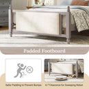 Queen Size Upholstered Platform Bed with Button Tufted Headboard by HouseOfZazla