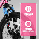 S20101 20" Kids' Bike, Boys Girls Mountain Bike Ages 8-12, 7 Speed Teenager Children Kids' Bicycles, Front Suspension Disc Brake Rear V-Brake, High Steel Frame by HouseOfZazla