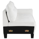 Granholm - Upholstered Curved Arm Sectional Sofa - White