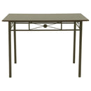 5 Piece Rectangle Dining Set With Tubing Base