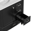 Bathroom Vanity, Modern Bathroom Cabinet With Sink Combo Set, Bathroom Storage Cabinet With A Soft Closing Door And 3 Drawers, Solid Wood Frame by HouseOfZazla