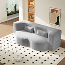 Floor Sofa With 2 Pillows, Convertible Twin Size Mattress For Living Room by HouseOfZazla